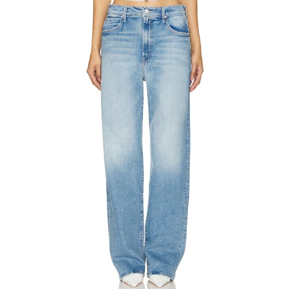 MOTHER Light Wash Straight Leg Jeans